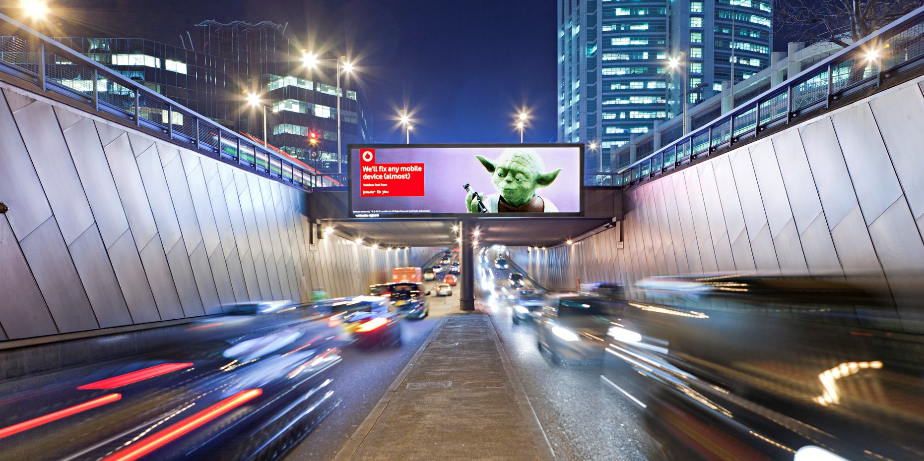 Highway outdoor advertising display