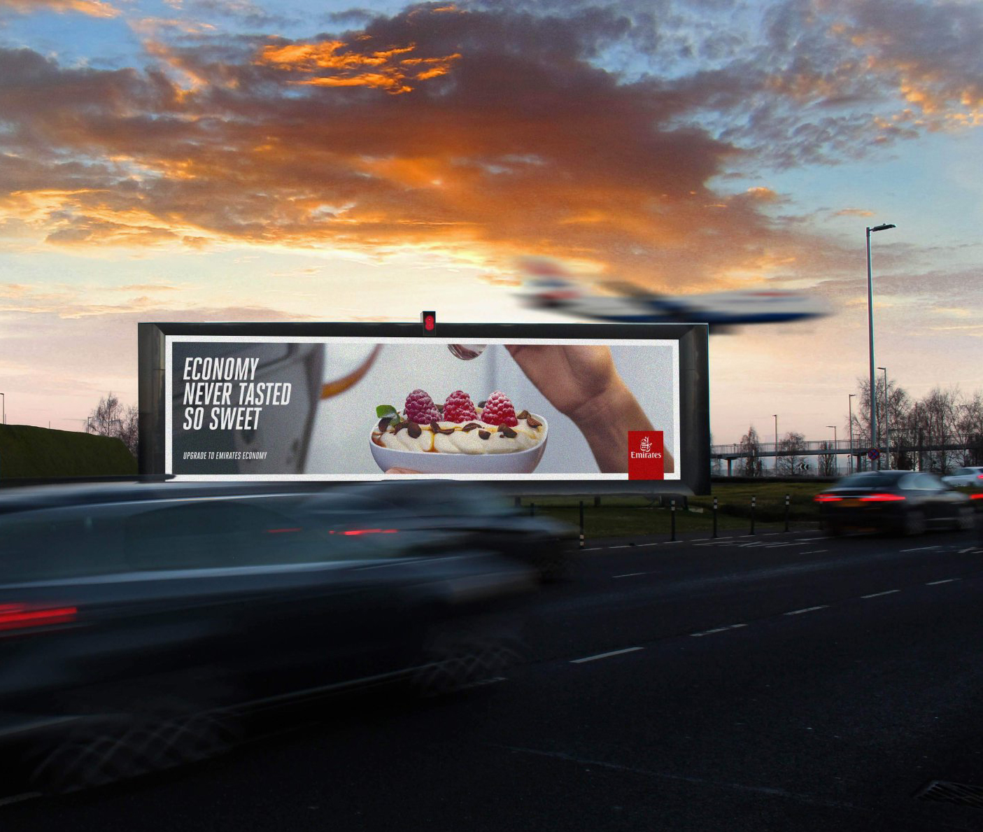 Billboard advertisement showcasing outdoor advertising impact